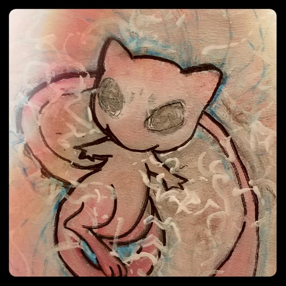 Mew pokemon painting